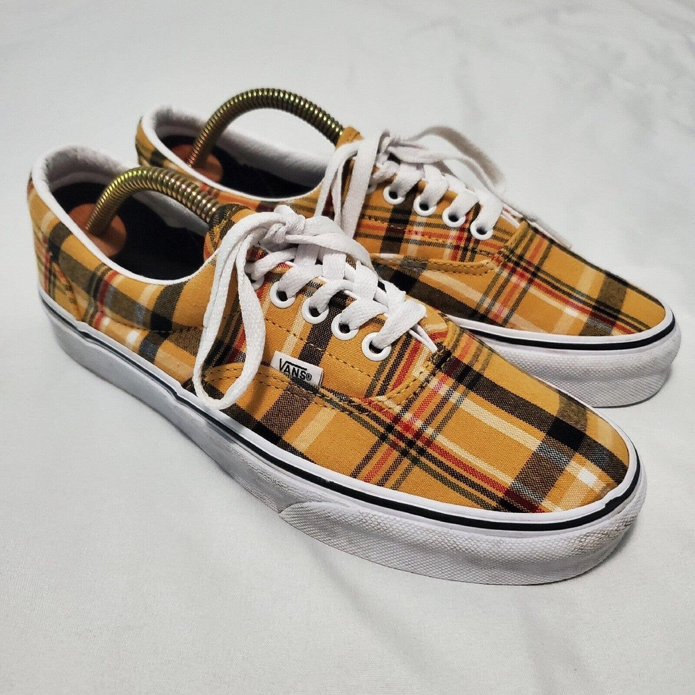 Vans Era Plaid Skate Shoes Low Top Lace Up Size Men's 7 Woman's 8.5